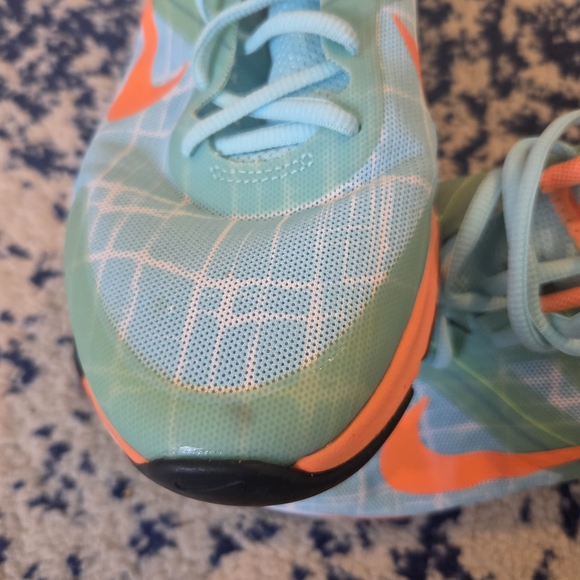 Nike Athletic Shoes - Light Blue and Orange - Picture 7 of 8